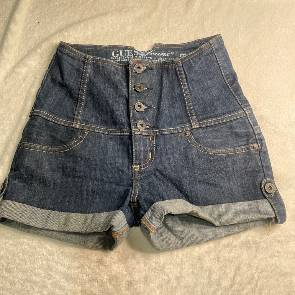 GUESS Women's Blue Denim Shorts